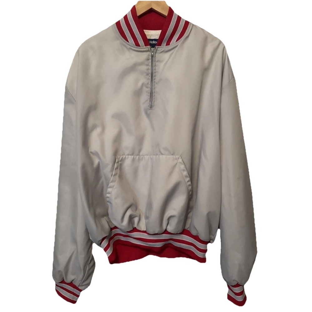 VTG 80's Pullover Half Zip Men's Windbreaker Athletic Made In USA 2XL